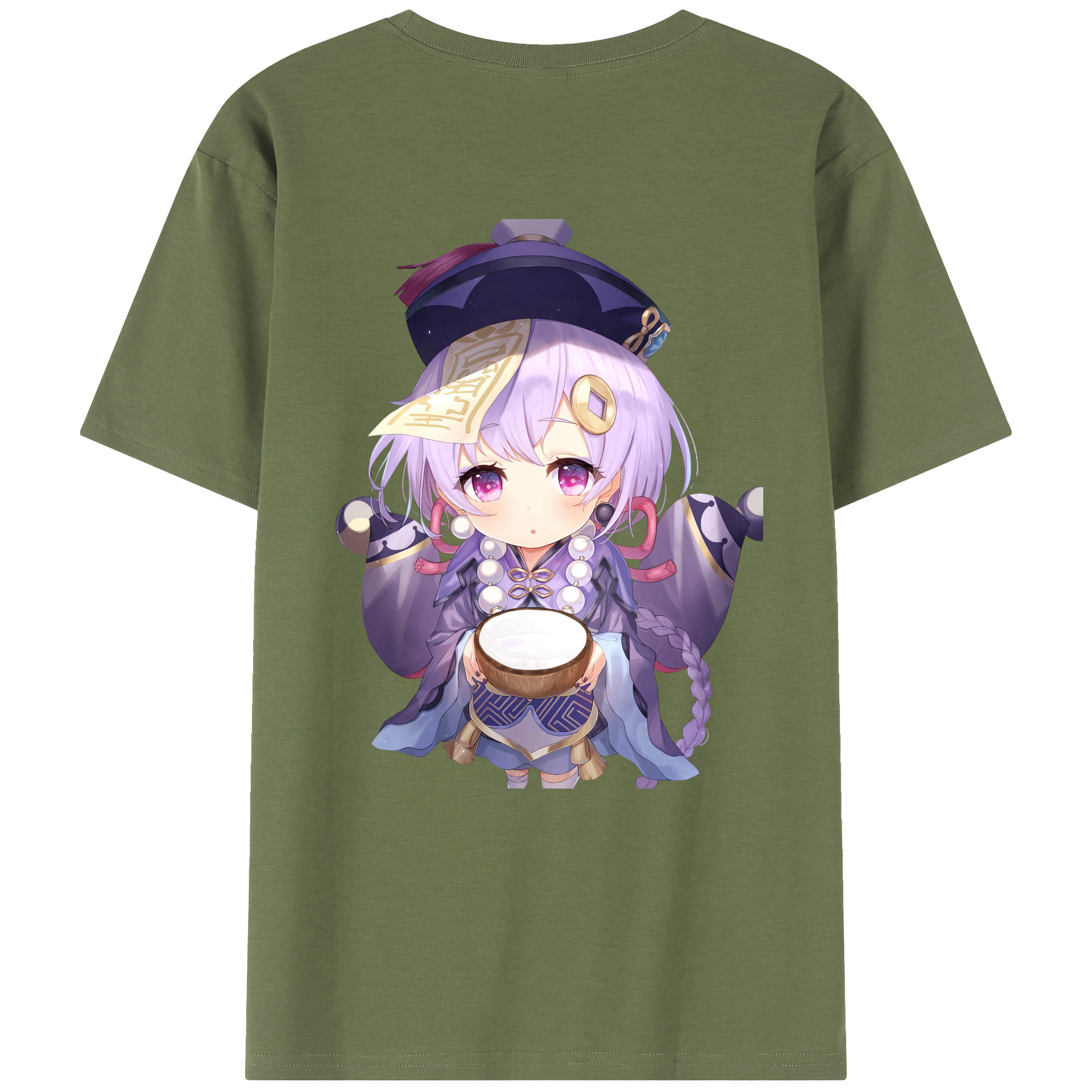 げんし神 七七 なな  genshin Nana 綿100％半袖Tシャツ（背面プリント）